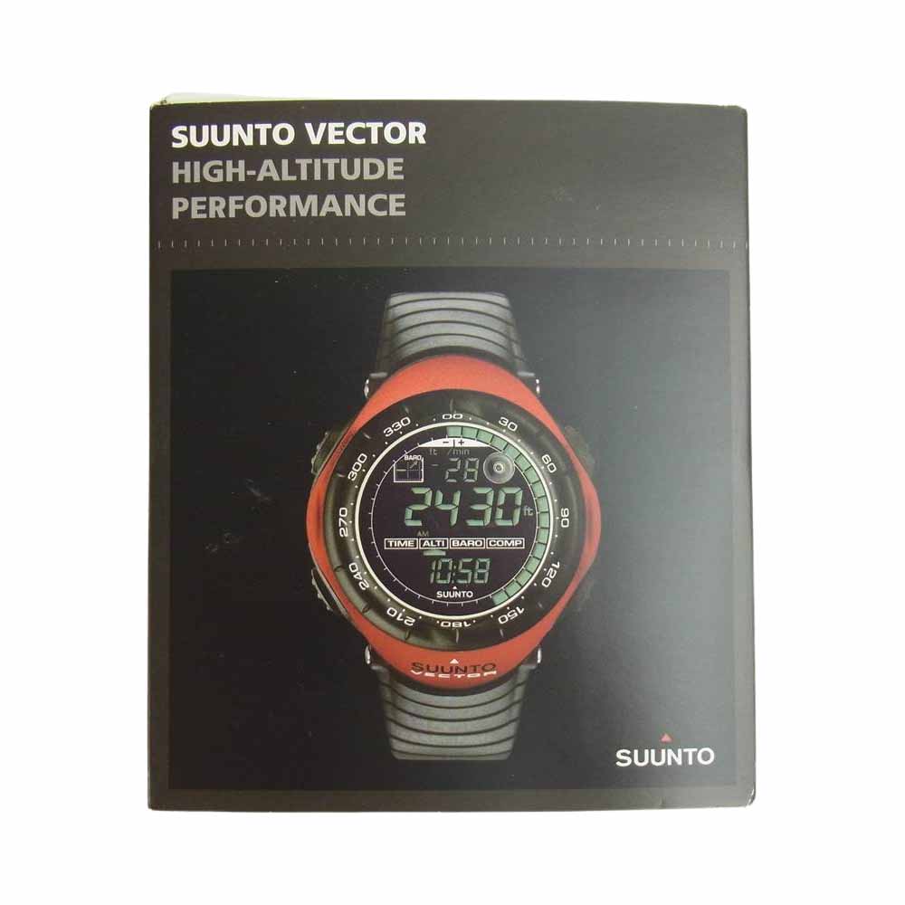 SUUNTO スント 時計 SS011516400 VECTOR RED ベクター レッド レッド系 ブラック系【極上美品】