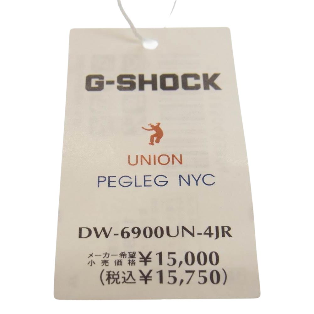 G-SHOCK ジーショック 時計 × UNION × PEGLEG NYC DW-6900UN-4JR