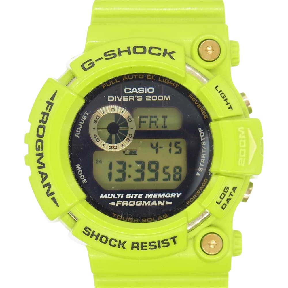 G-SHOCK ジーショック 時計 GW-200F-3JR FROGMAN フロッグマン 雨蛙 Love The Sea And The Earth  2009 ライトグリーン系【極上美品】 G-SHOCK USED/古着（デジタル腕時計）｜G-SHOCKのUSED/古着通販サイト  SMASELL（スマセル）