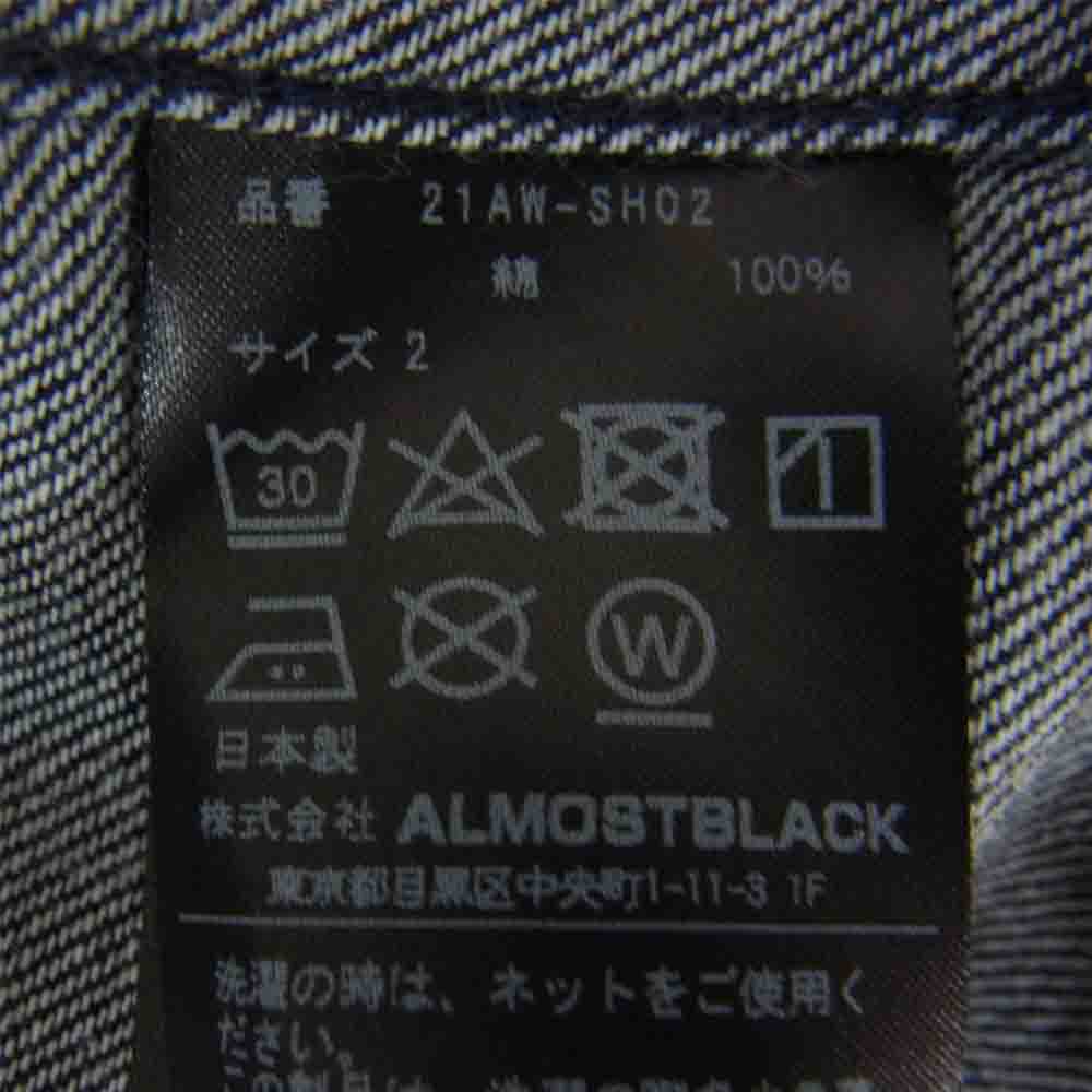 オルモストブラック ALMOSTBLACK その他トップス 21AW-SH02 WOVEN