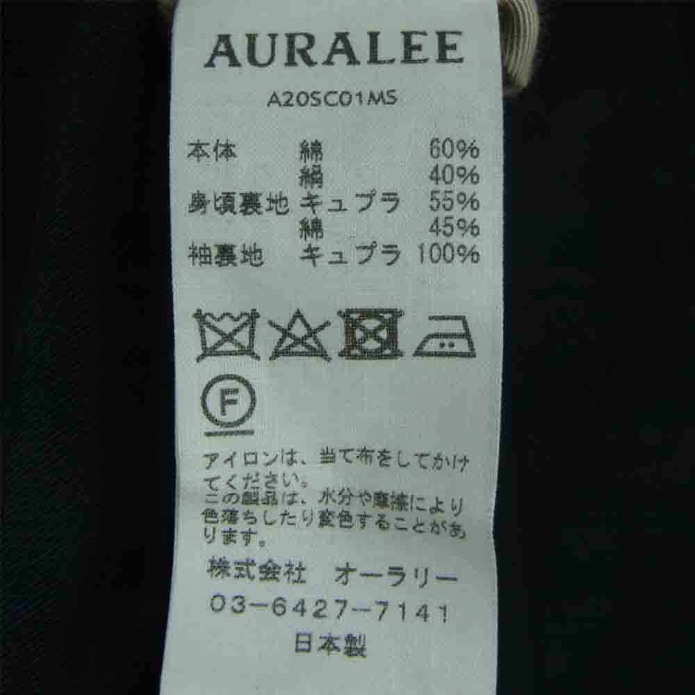 AURALEE オーラリー コート 20SS A20SC01MS COTTON SILK GABARDINE