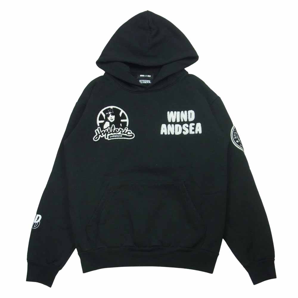 HYSTERIC GLAMOUR X WIND AND SEA VARSITY HOODIE / WHITE