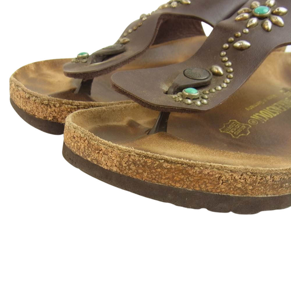Birkenstock ビルケンシュトック サンダル Htc Ramses Flower ラムゼス フラワー スタッズ サンダル ダークブラウン系 41 Smasell スマセル 公式通販 サスティナブルアウトレットモール スマセル