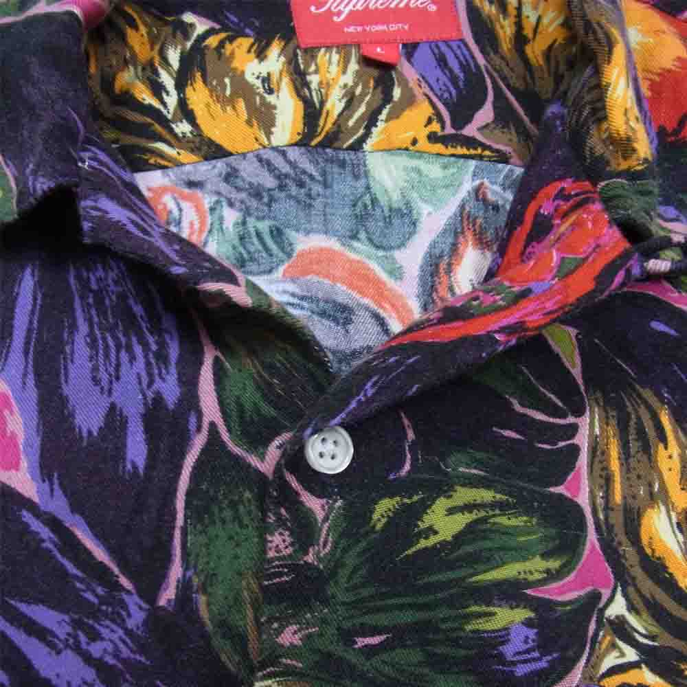 Supreme シュプリーム 長袖シャツ 16SS Painted Floral Rayon Shirt