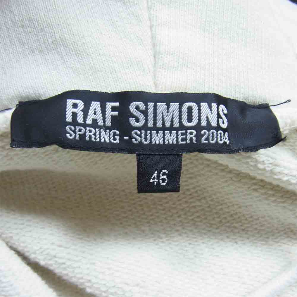 RAF SIMONS ラフシモンズ パーカー 04SS 宗教期 Waves期 ほつれ加工