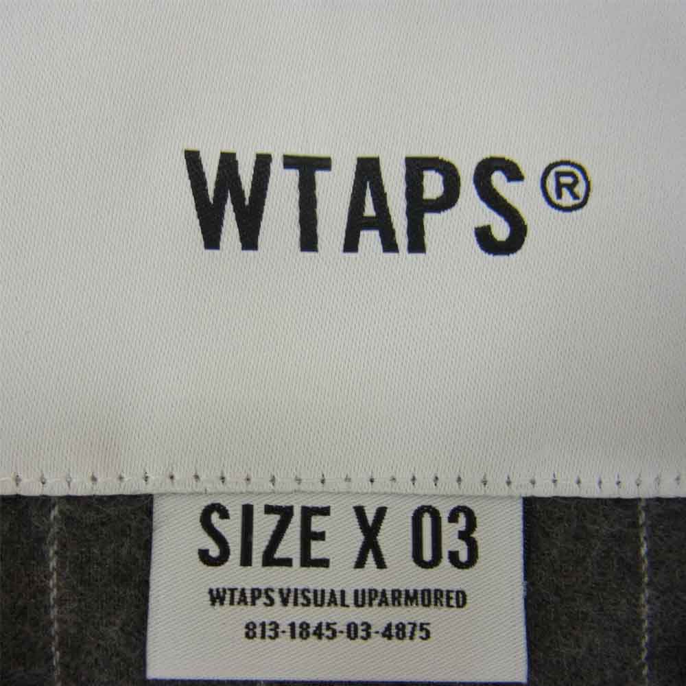 WTAPS ダブルタップス 長袖シャツ LEAGUE LS COTTON. FLANNEL. STRIPE