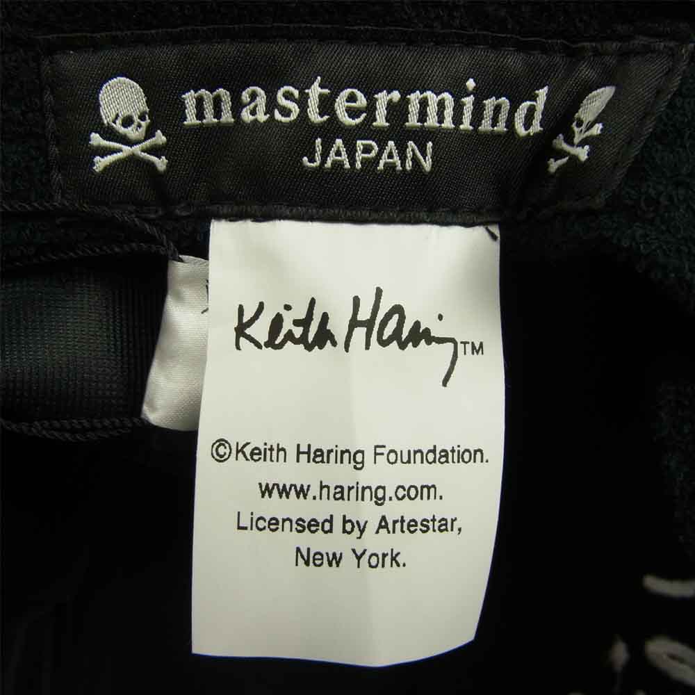 mastermind JAPAN マスターマインドジャパン 帽子 997-9282001 × KEITH HARING キース へリング CAP  キャップ ブラック系 F【新古品】【未使用】