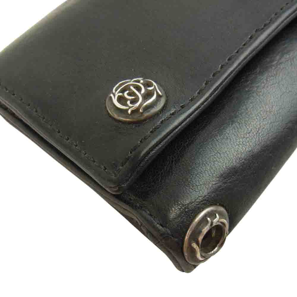 Chrome hearts 3fold leather wallet