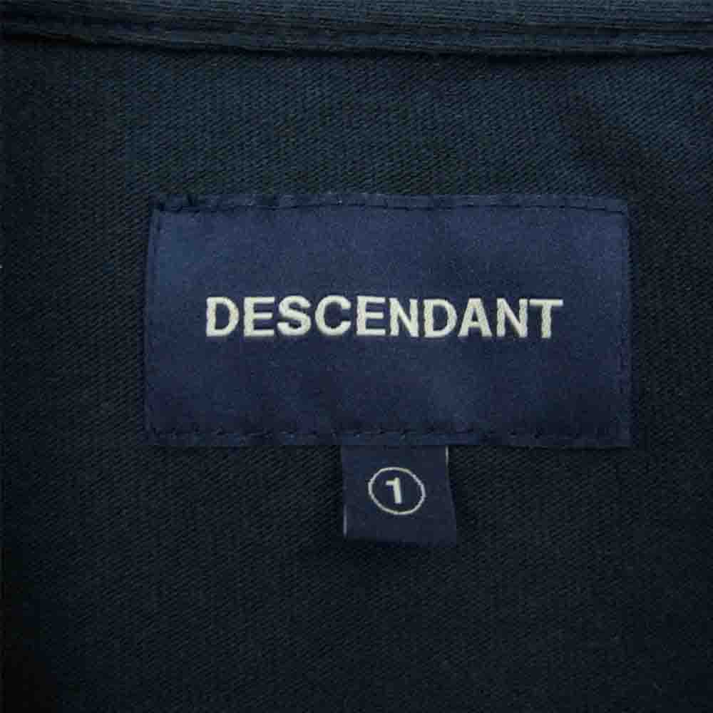 DESCENDANT ディセンダント Ｔシャツ ロゴ刺繍 クルーネック 半袖 Tシャツ ネイビー系 1