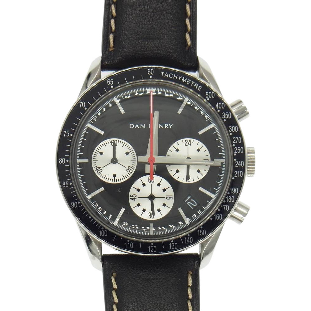 ダンヘンリー DAN HENRY 時計 1962 Racing レーシング クロノグラフ ウォッチ ブラック系