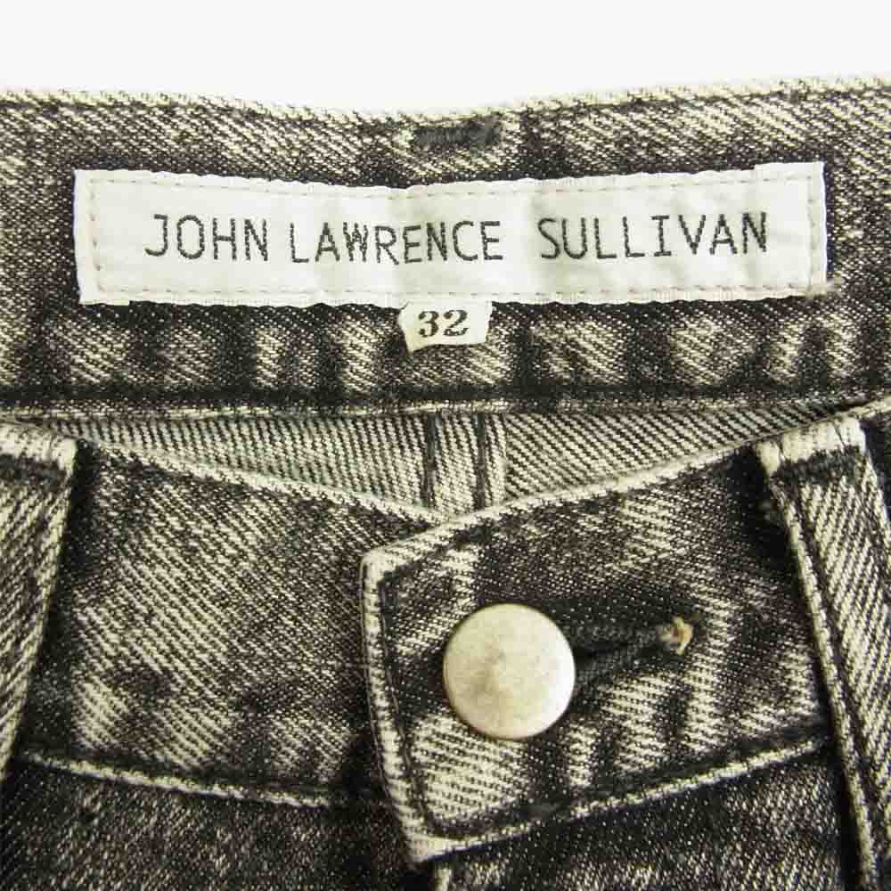 JOHN LAWRENCE SULLIVAN ジョンローレンスサリバン 2B019-0322-18 Crash Denim 5POCKET Pants クラッシュ デニム パンツ ブラック系 46