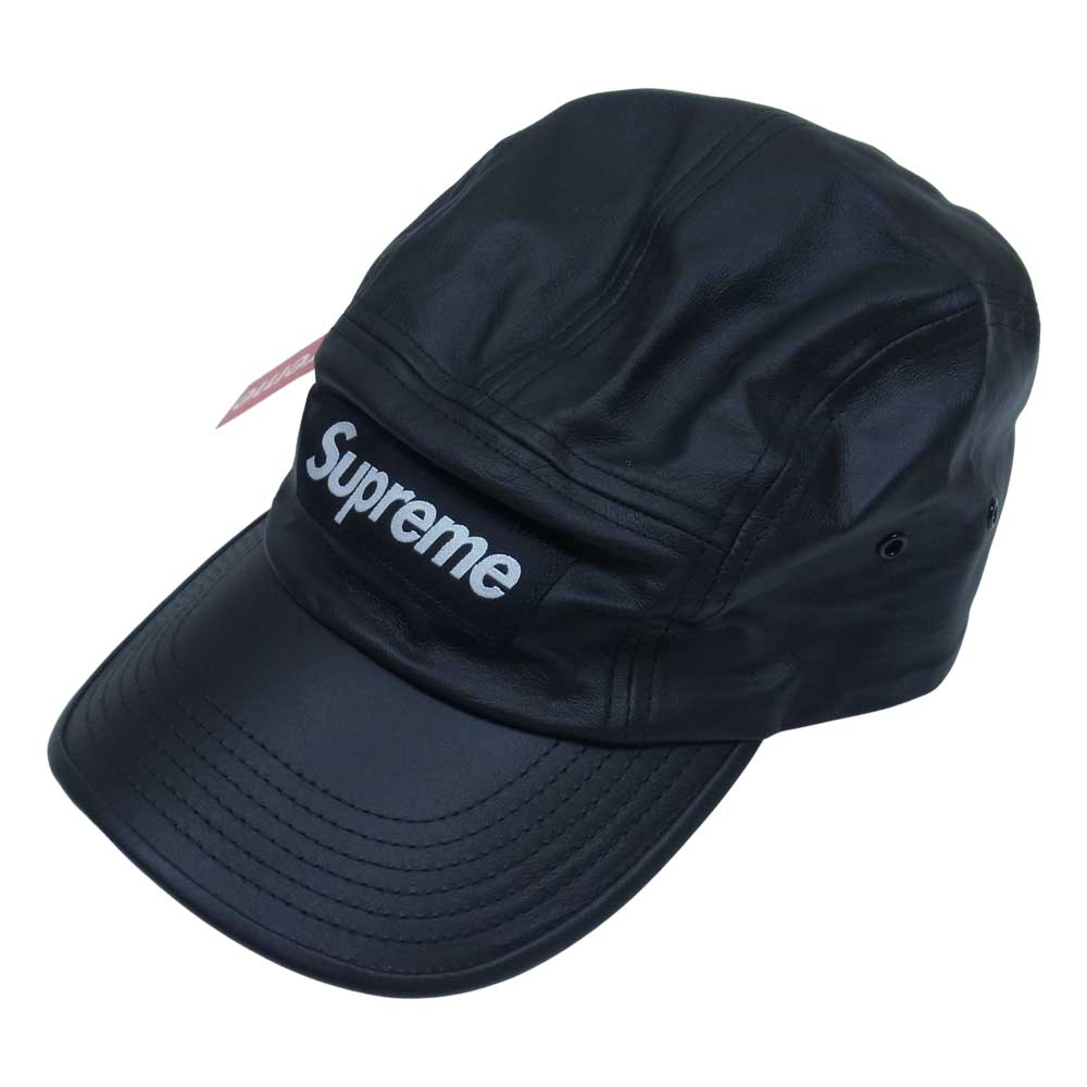 Supreme シュプリーム 帽子 21SS Leather Camp Cap ボックスロゴ
