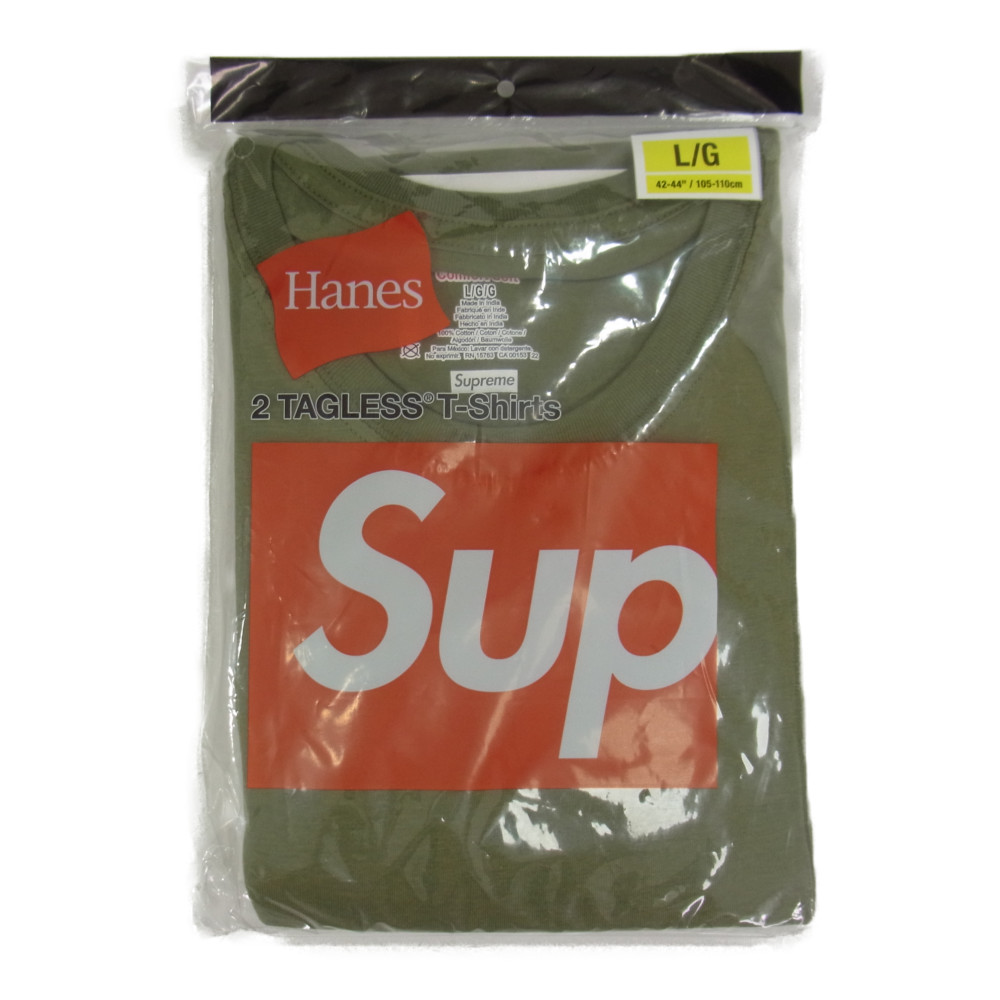 Supreme シュプリーム Ｔシャツ 22SS Hanes Tagless Tees (2 Pack