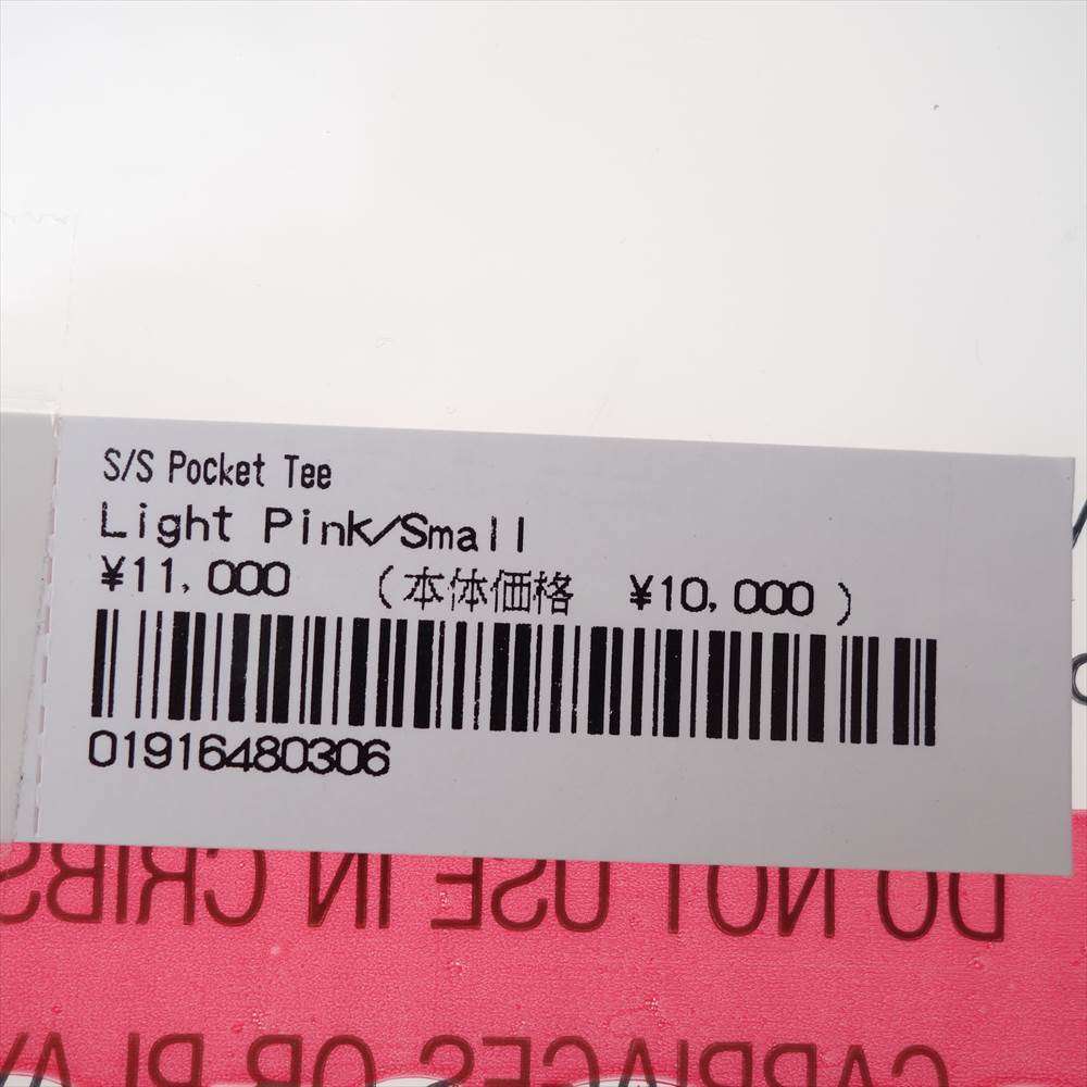 Supreme シュプリーム Ｔシャツ 19SS S/S POCKET TEE LIGHT PINK