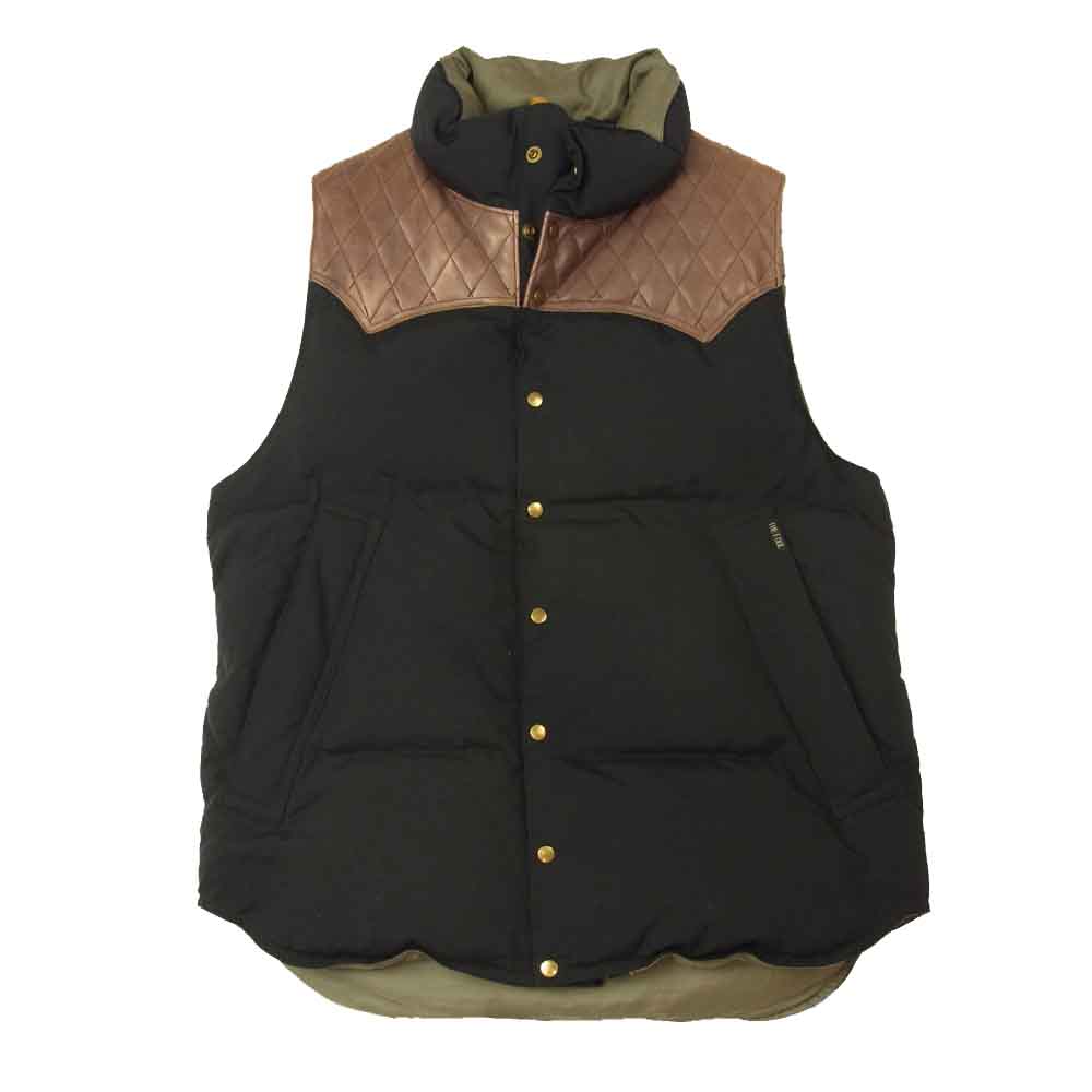 THE FOOL ザ フール ベスト TF10S3-J-04 QL DOWN VEST キルトレザー