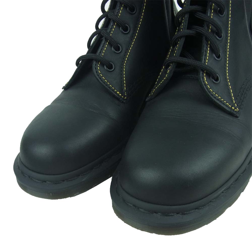 Yohji Yamamoto ヨウジヤマモト ブーツ Dr.Martens ドクターマーチン 19AW AW006 HC-E04-761 6ホール  サイドゴア ブーツ ブラック系 UK9【美品】