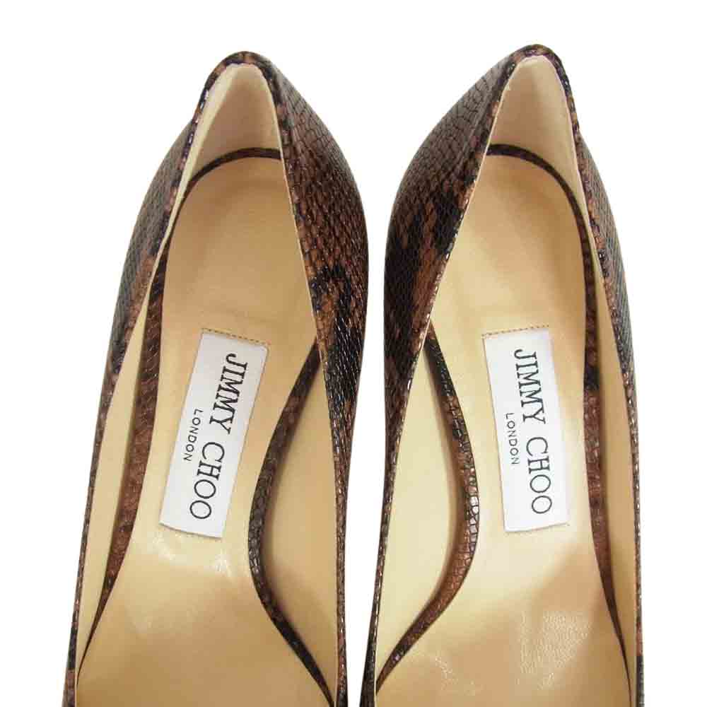 JIMMY CHOO ジミーチュウ パンプス ROMY 60 Snake Printed Leather