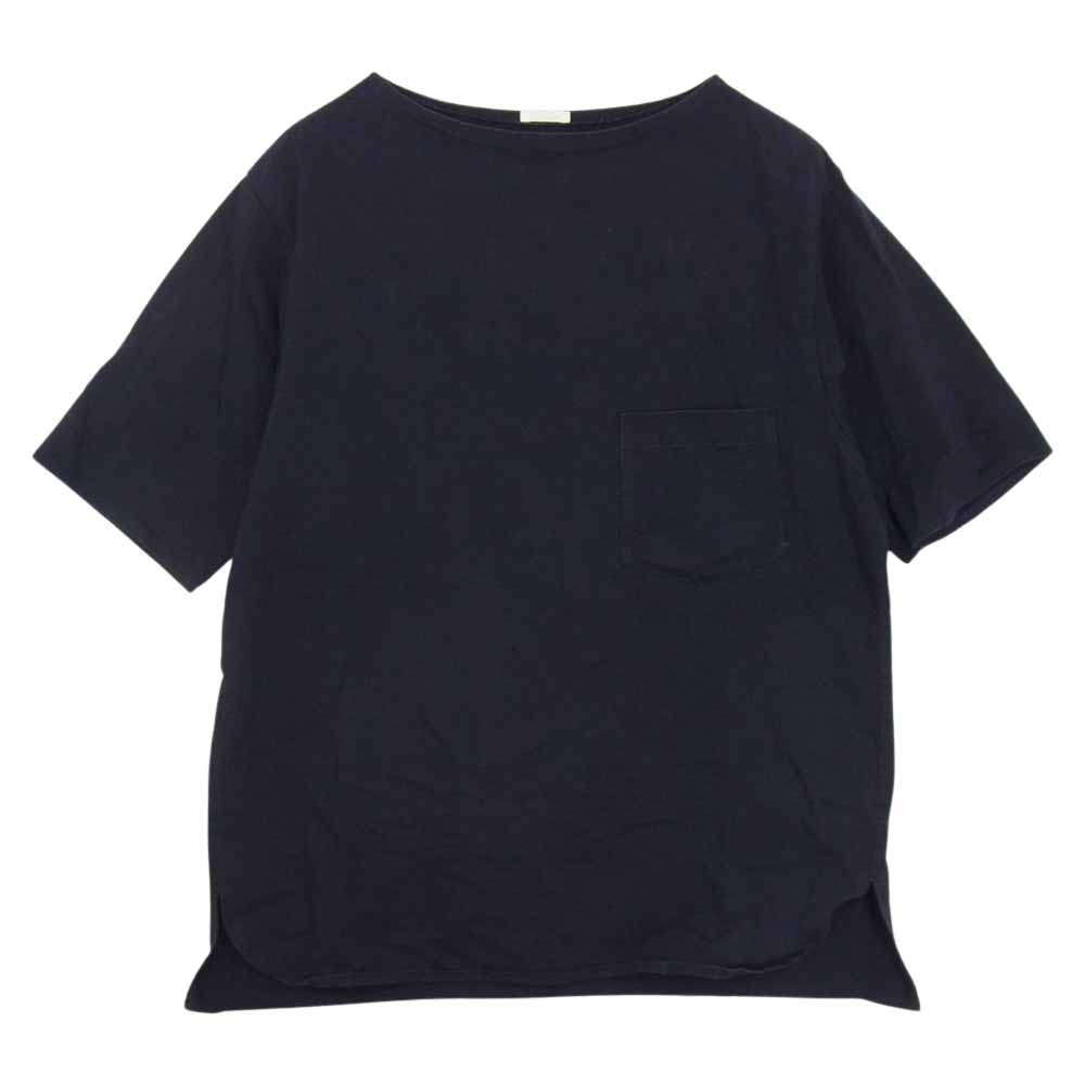 COMOLI コモリ Ｔシャツ 16SS 101-05005 ボートネック ポケット付き