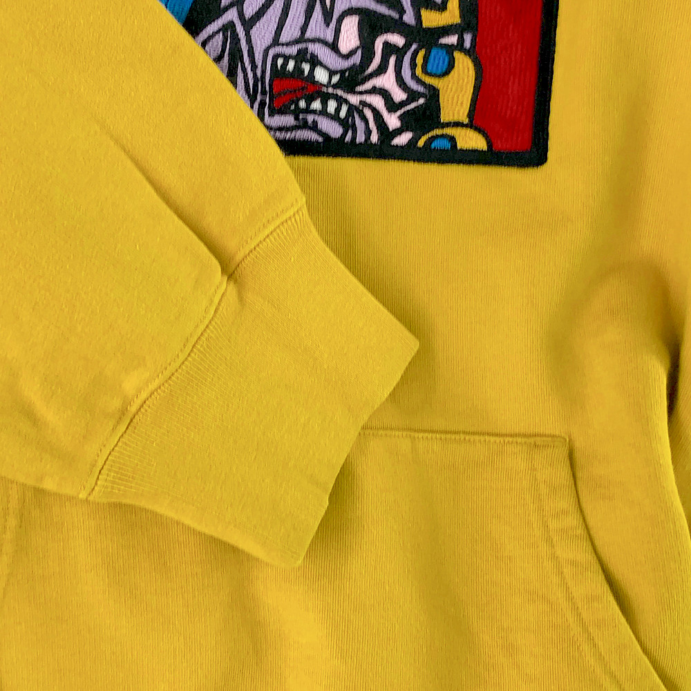Supreme シュプリーム パーカー 18AW Chainstitch Hooded Sweatshirt チェーンステッチ フーデッド スウェット パーカー からし色系 XL