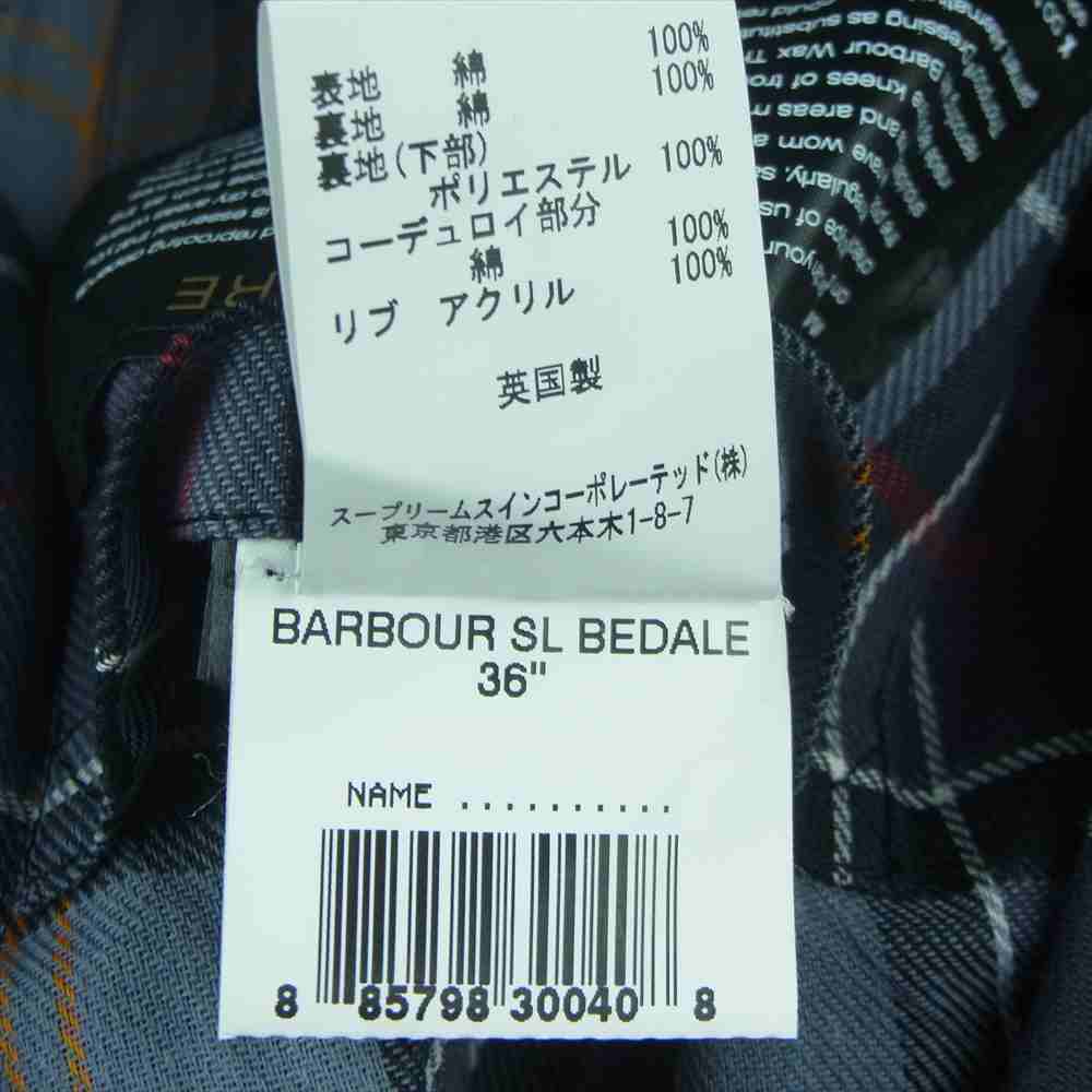 Barbour バブアー ジャケット 2102051 国内正規品 SL Bedale スリム