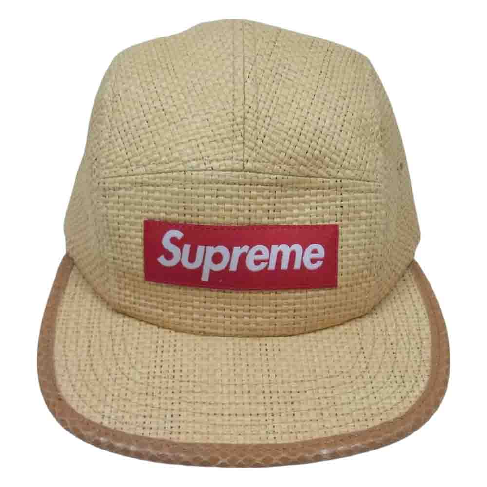 Supreme シュプリーム 帽子 20SS Raffia Camp Cap ラフィア 麦わら