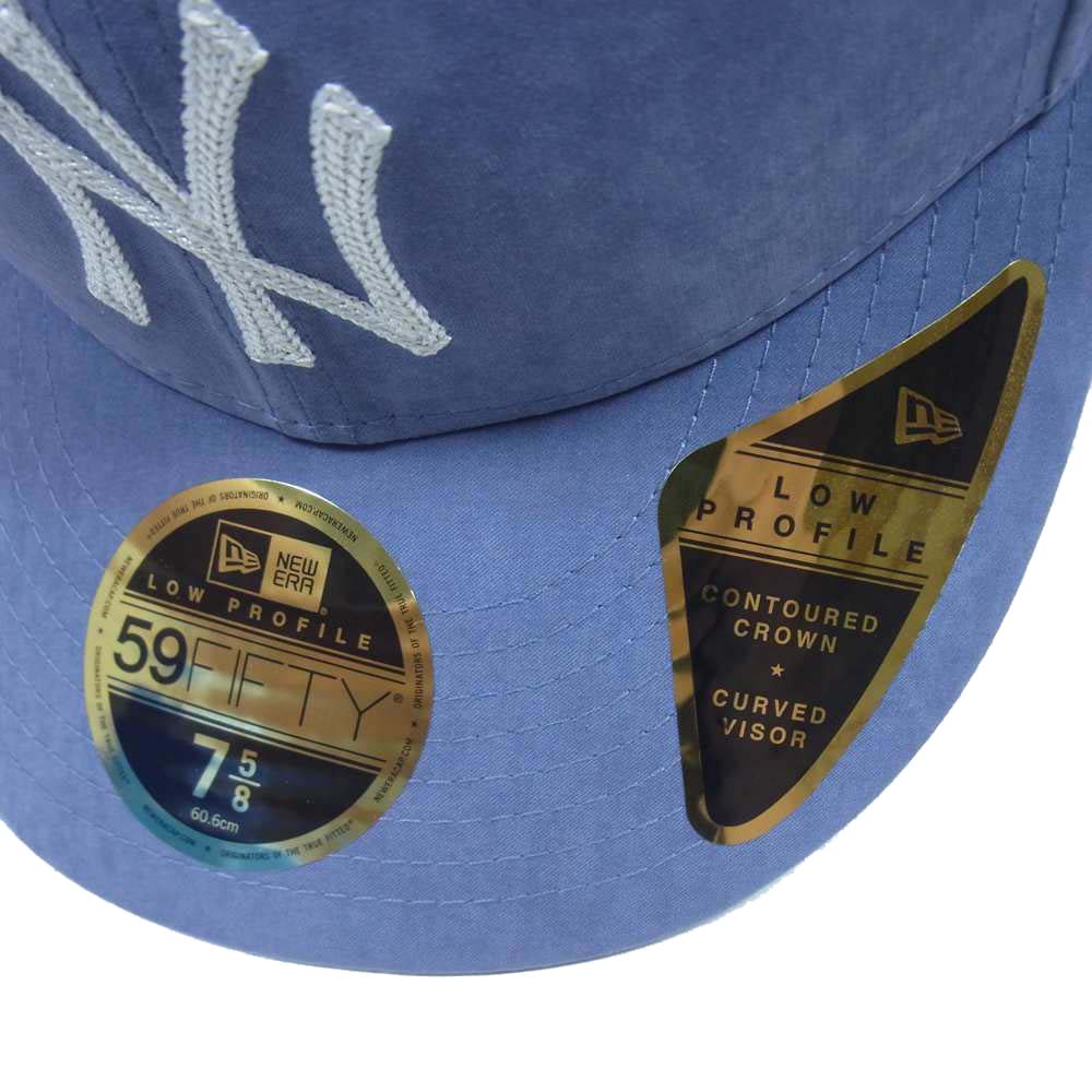 約585cmつば長さNEW ERA ニューエラ 帽子 RN11493 x Aime Leon Dore Brushed Nylon Yankees エメ レオン ドレ ブラッシュド ナイロン ヤンキース キャップ ブルー パープル系 7 5/8【極上美品】
