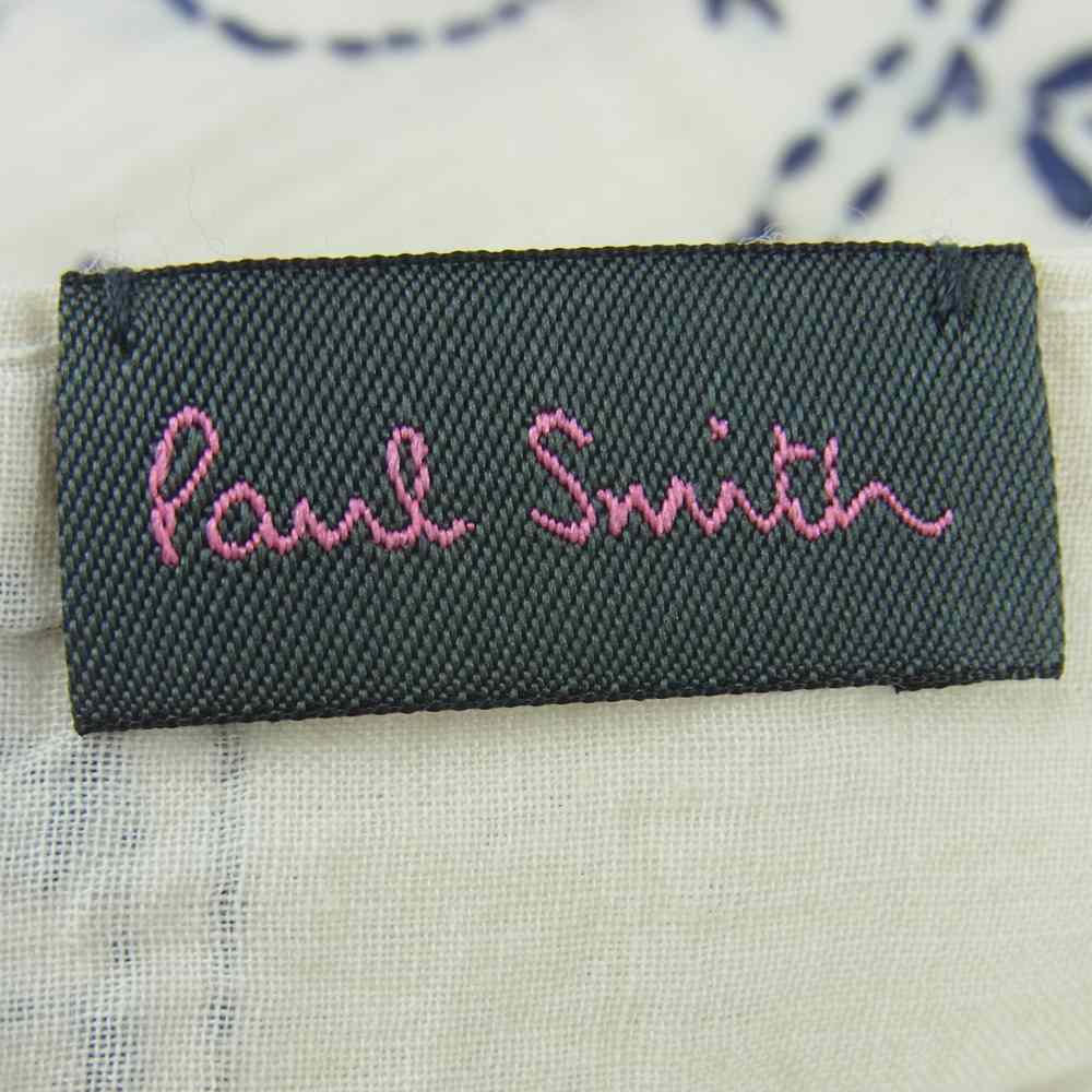 Paul Smith ポール・スミス ストール 刺子 刺繍 ストール オフホワイト