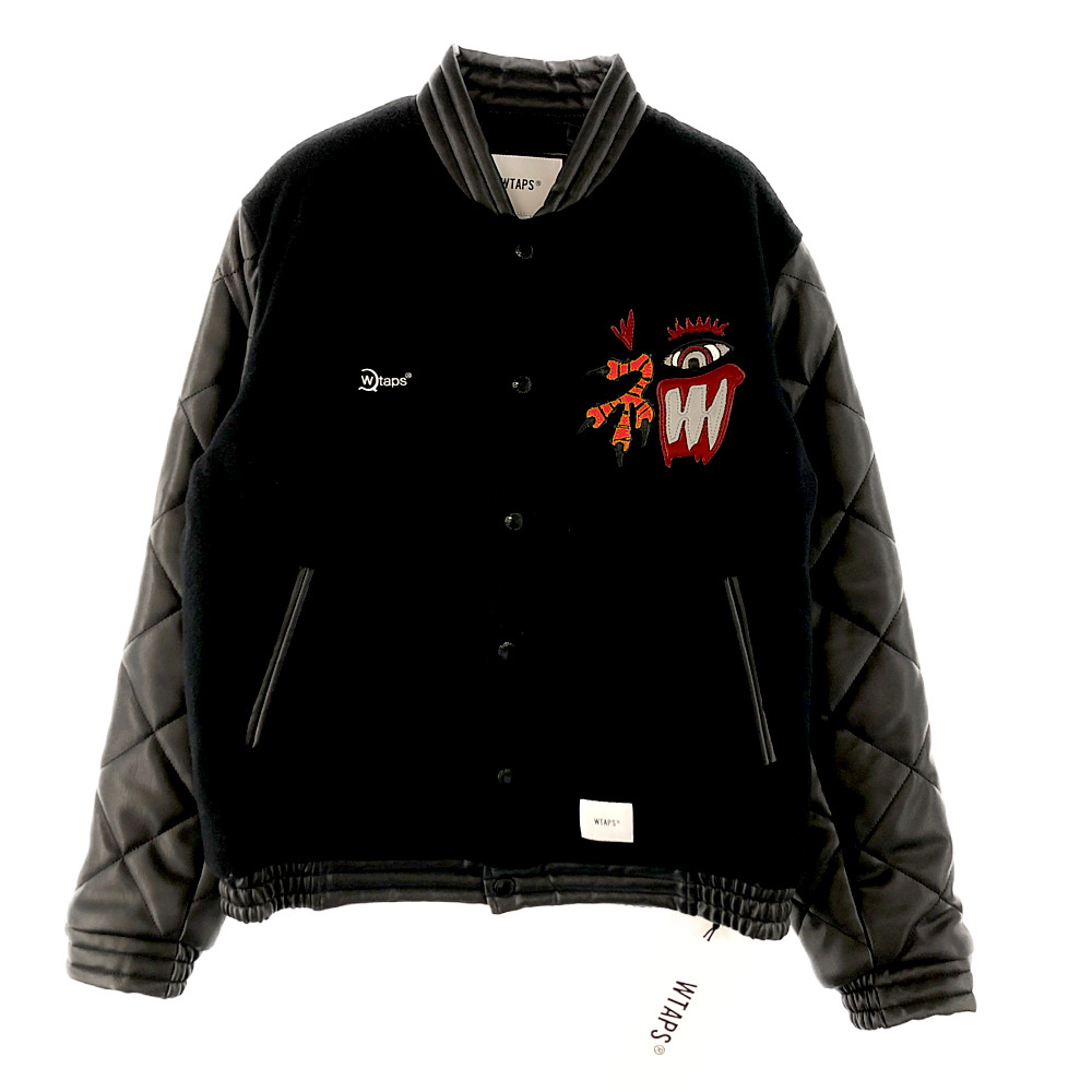 20AW WTAPS CANAL JACKET スタジャン M BLAK | angeloawards.com