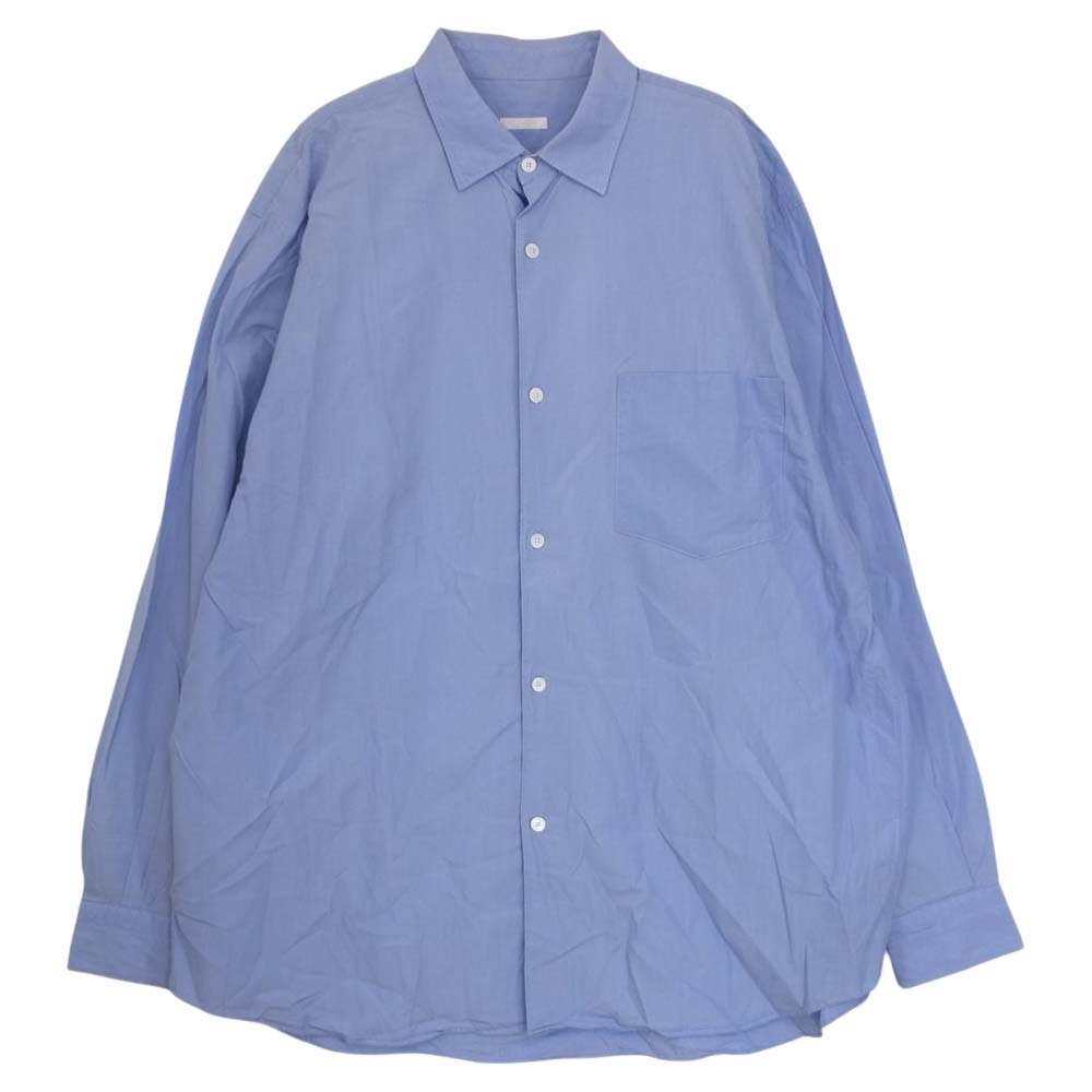 COMOLI コモリ 長袖シャツ 新型 21AW U03-02001 SAX COMOLI SHIRT