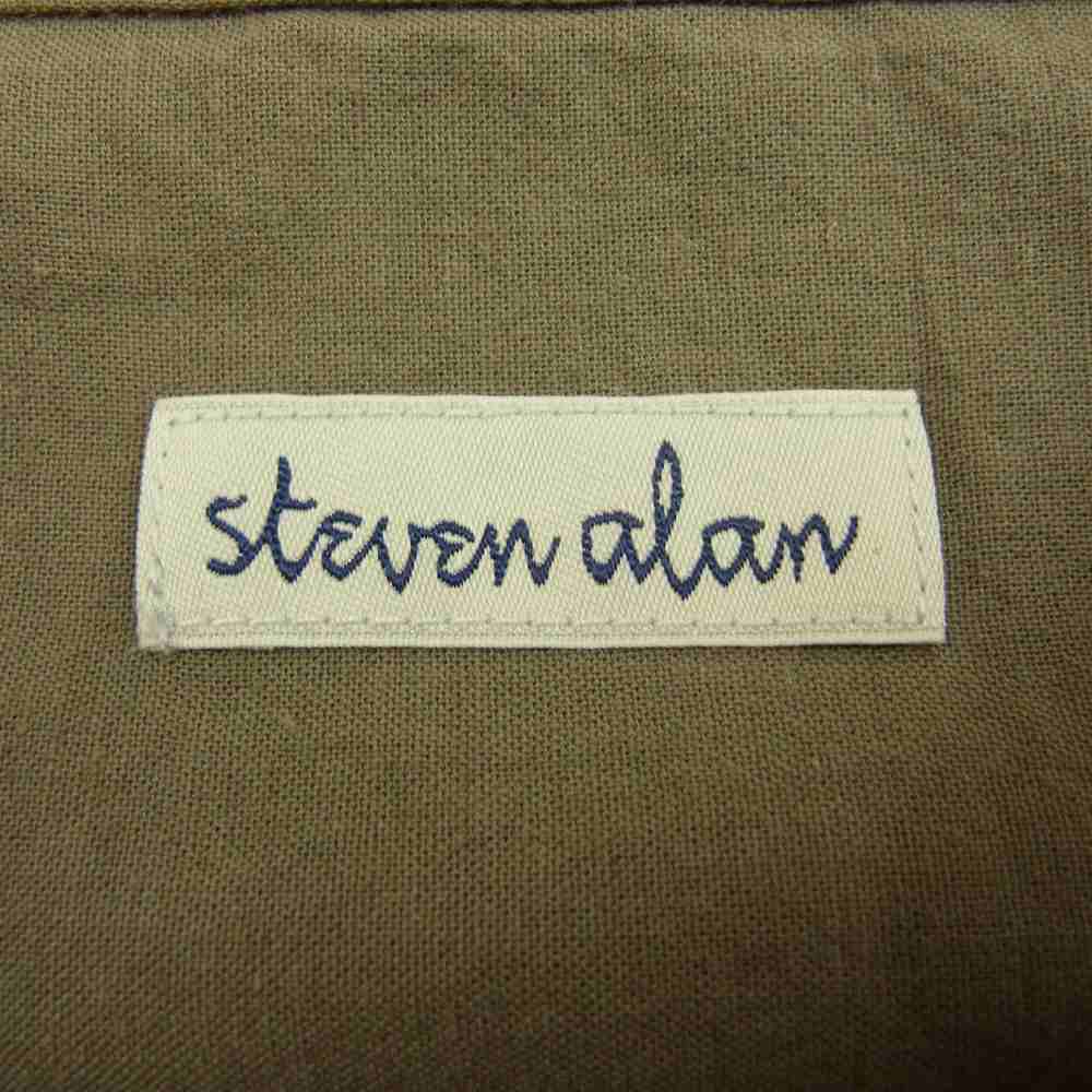 スティーブンアラン STEVEN ALAN 半袖シャツ 8116-149-0308 C/L/RM ZIP 