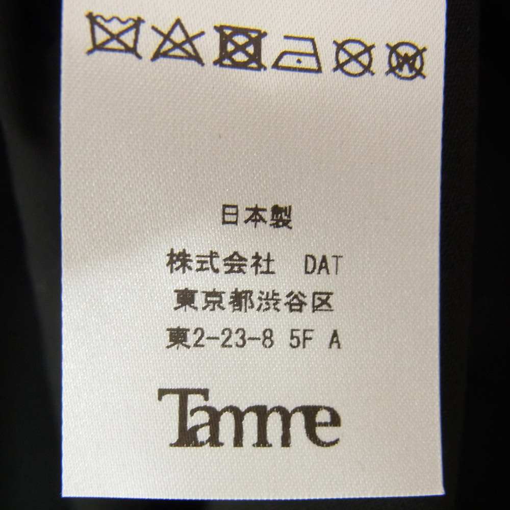 タム Tamme 半袖シャツ 22SS 22SS0010 B.A S/S BLOUSON 半袖 シャツ