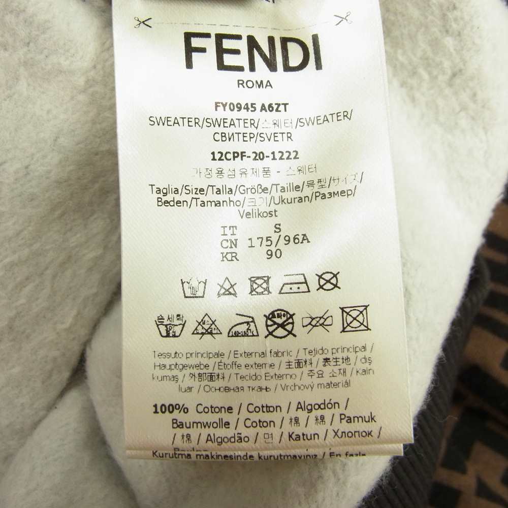 FENDI フェンディ パーカー FF ズッカ柄 21SS ブラック フーディ-