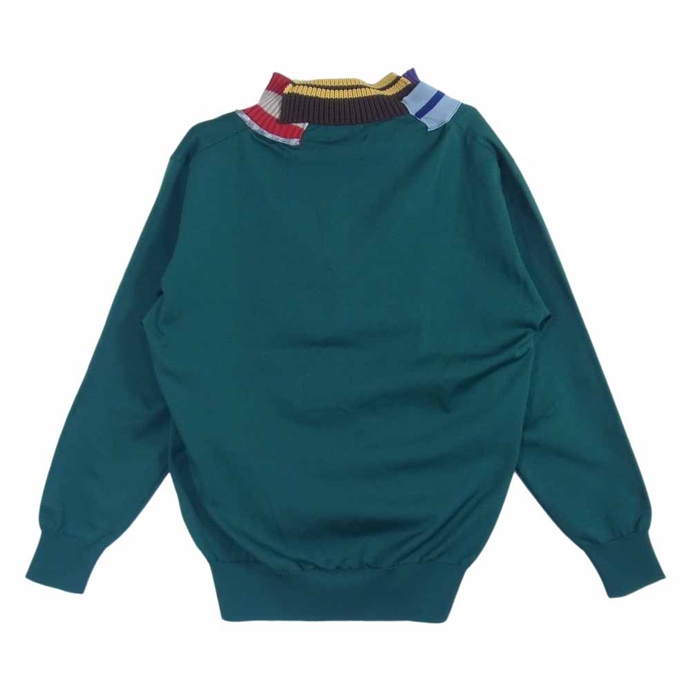 kolor カラー ニット 22SS 22SCM-N03301 contrast-collar knit jumpe ...