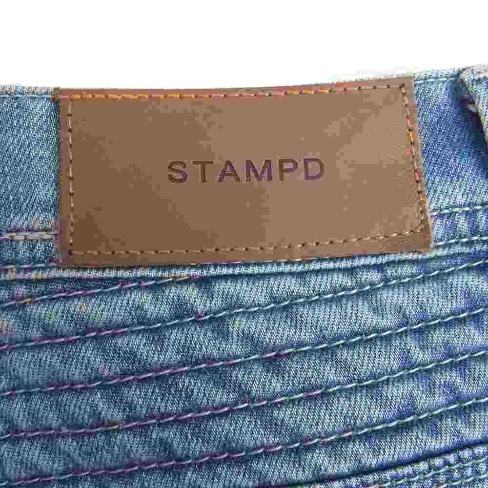 スタンプド STAMPD デニムパンツ ダメージ加工 バイカー デニム パンツ