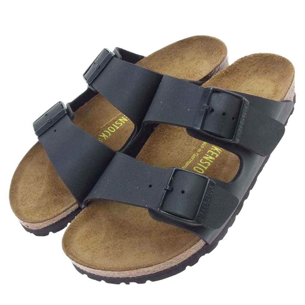 Birkenstock ビルケンシュトック サンダル Arizona アリゾナ レザー ストラップ サンダル ブラック系 ブラウン系 24cm 新古品 未使用 Smasell スマセル 公式通販 サスティナブルアウトレットモール スマセル