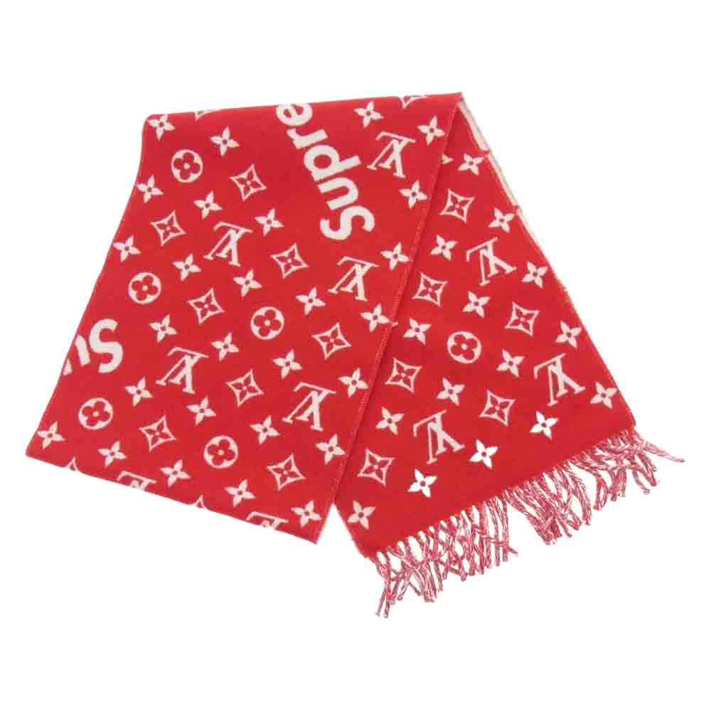 Supreme シュプリーム マフラー 17AW MP1890 LOUIS VUITTON Monogram