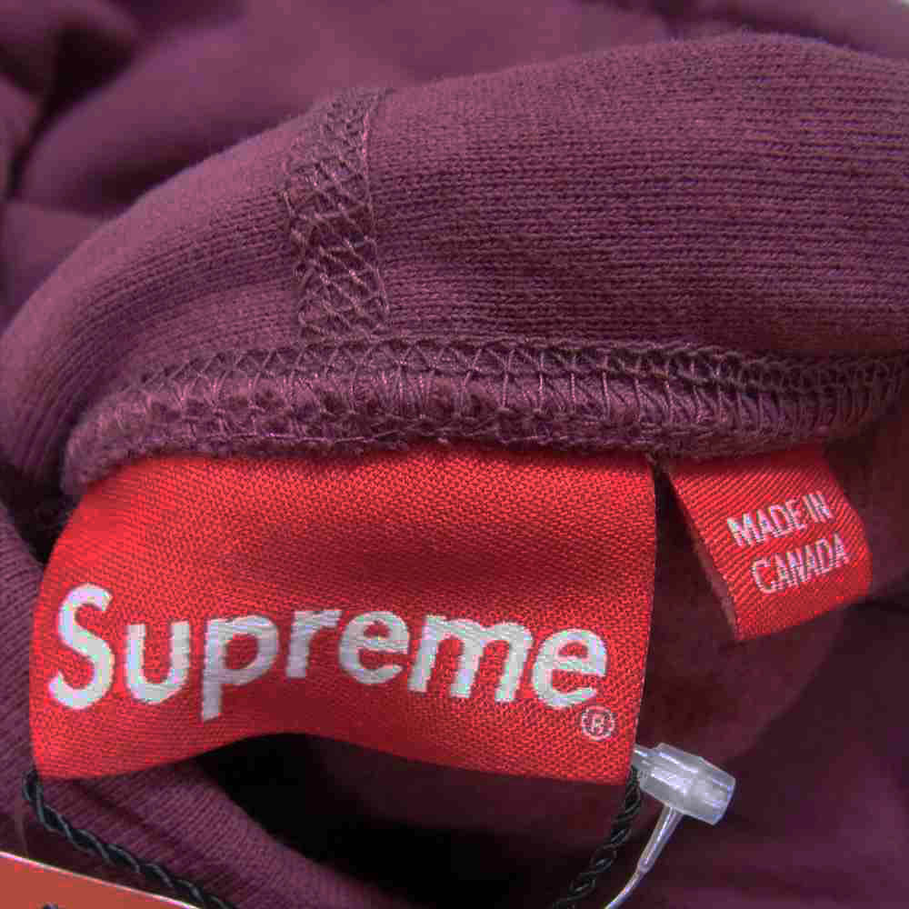 Supreme シュプリーム パーカー 21AW Box Logo Hooded Sweatshirt Plum ディープレッドパープル系  L【極上美品】