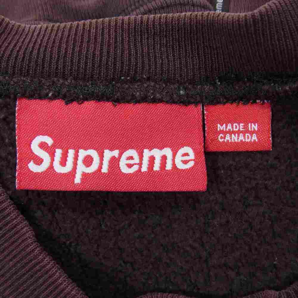 Supreme シュプリーム スウェット カナダ製 王冠 刺繍 スウェット