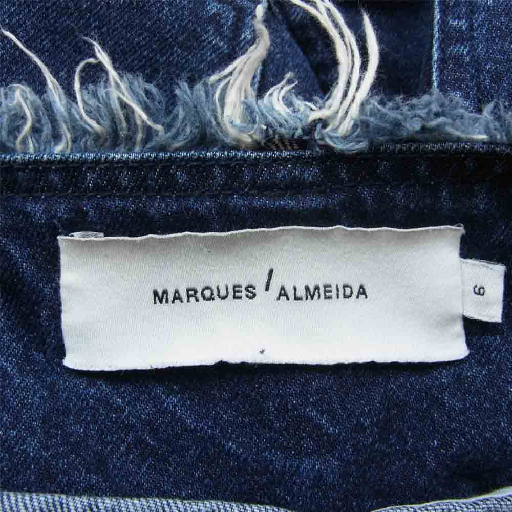 マルケスアルメイダ MARQUES ALMEIDA デニムパンツ カットオフ