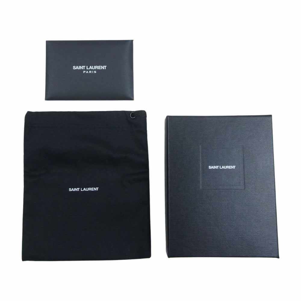 SAINT LAURENT サンローラン 財布 レザー カードケース ブラック系