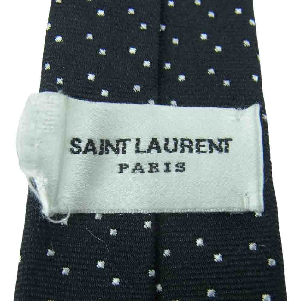 SAINT LAURENT サンローラン ネクタイ ドット ナロータイ ネクタイ