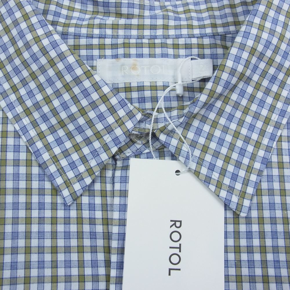 ロトル ROTOL 半袖シャツ R11EM18C BASIC H/S SHIRT CHECK ベーシック