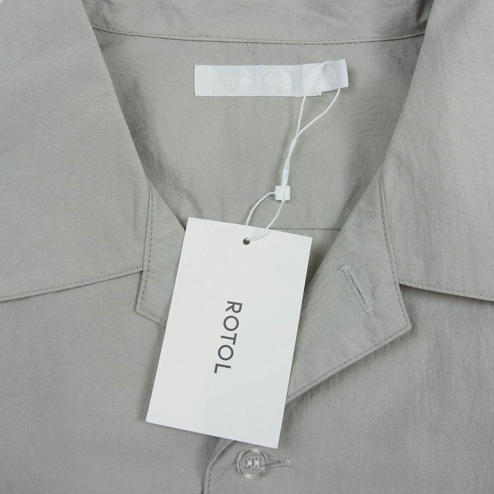 ロトル ROTOL 半袖シャツ R0910EM13 H/S OPEN COLLAR SHIRT NYLON