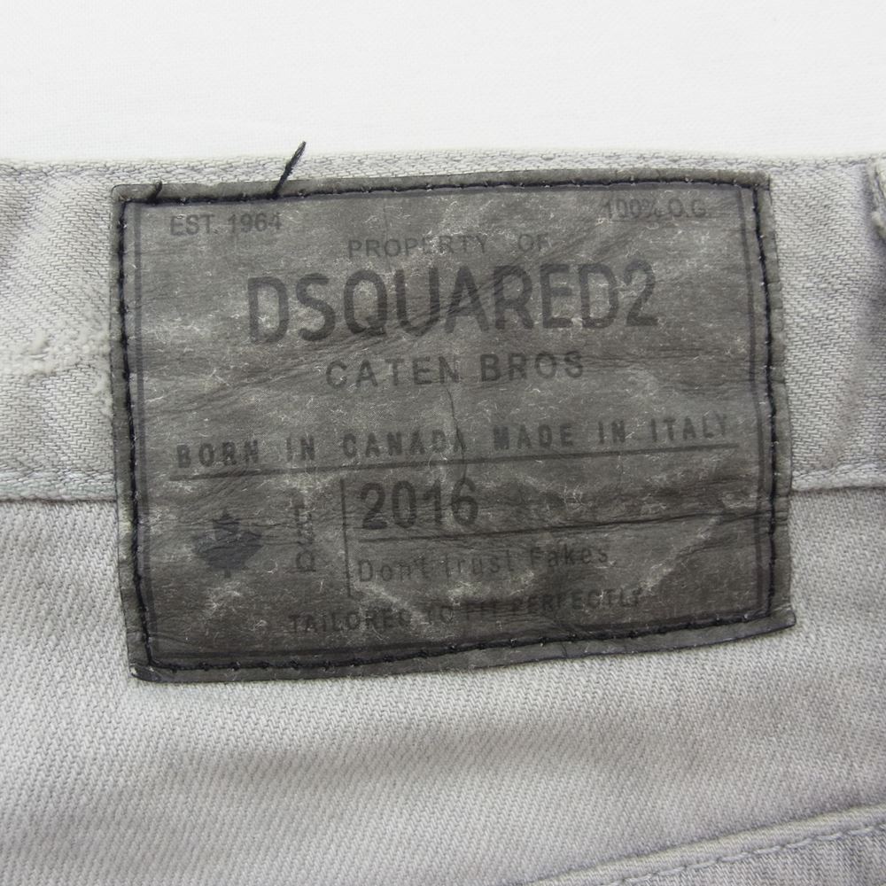 DSQUARED2 ディースクエアード デニムパンツ F3-452 ダメージ カラー