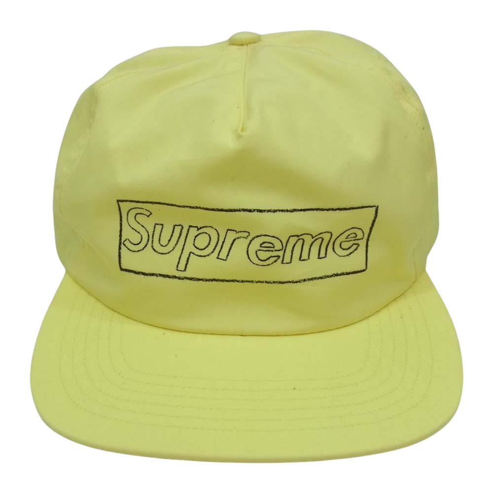 Supreme シュプリーム 帽子 21SS KAWS Chalk Logo 5-Panel カウズ