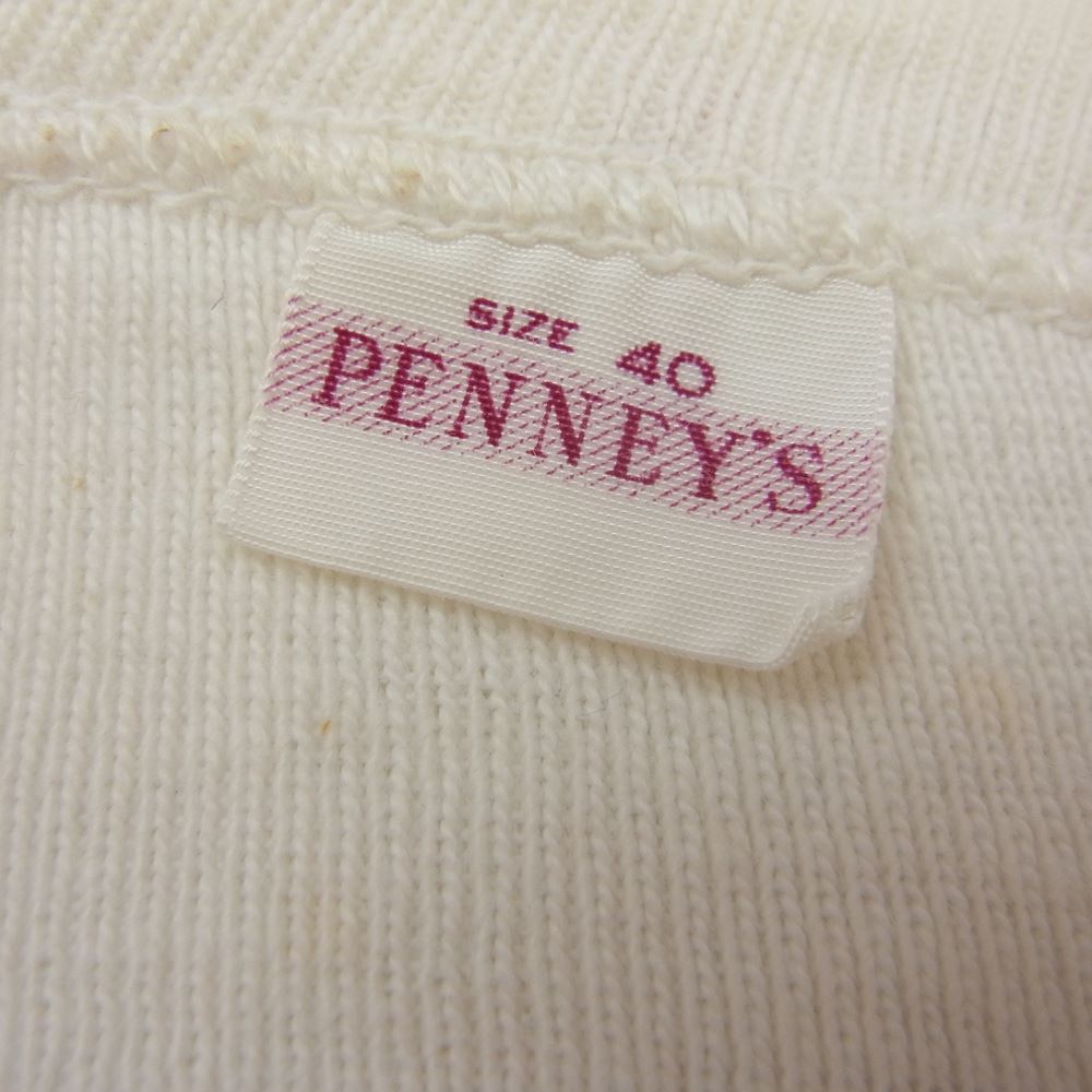 ペニーズ PENNEY'S スウェット 50年代以前 はめ込み 両V スウェット