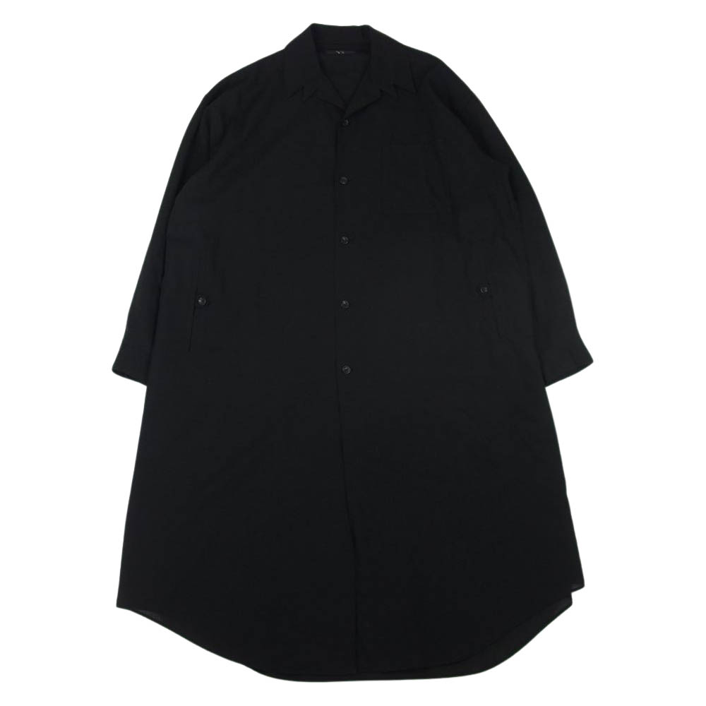 【土日限定】yohji yamamoto y's ロングシャツ 黒