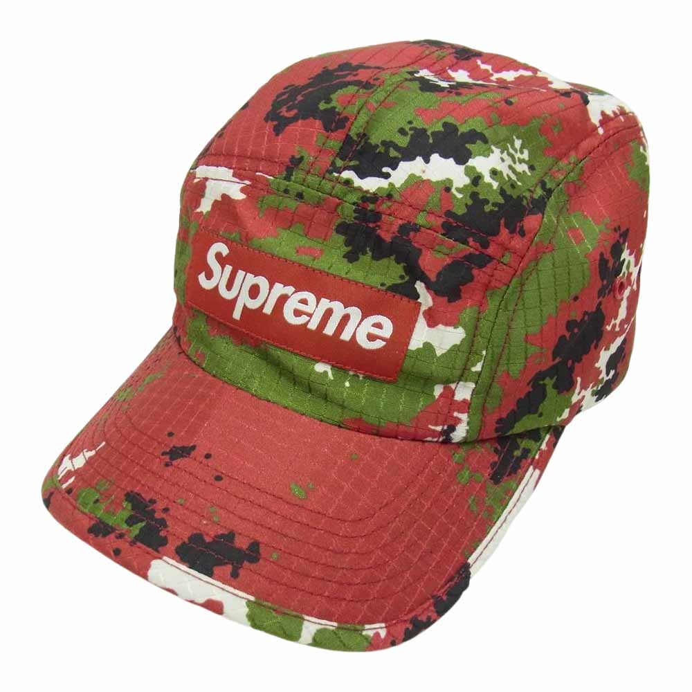 Supreme シュプリーム 帽子 21AW Camo Ripstop Camp Cap カモ リップス