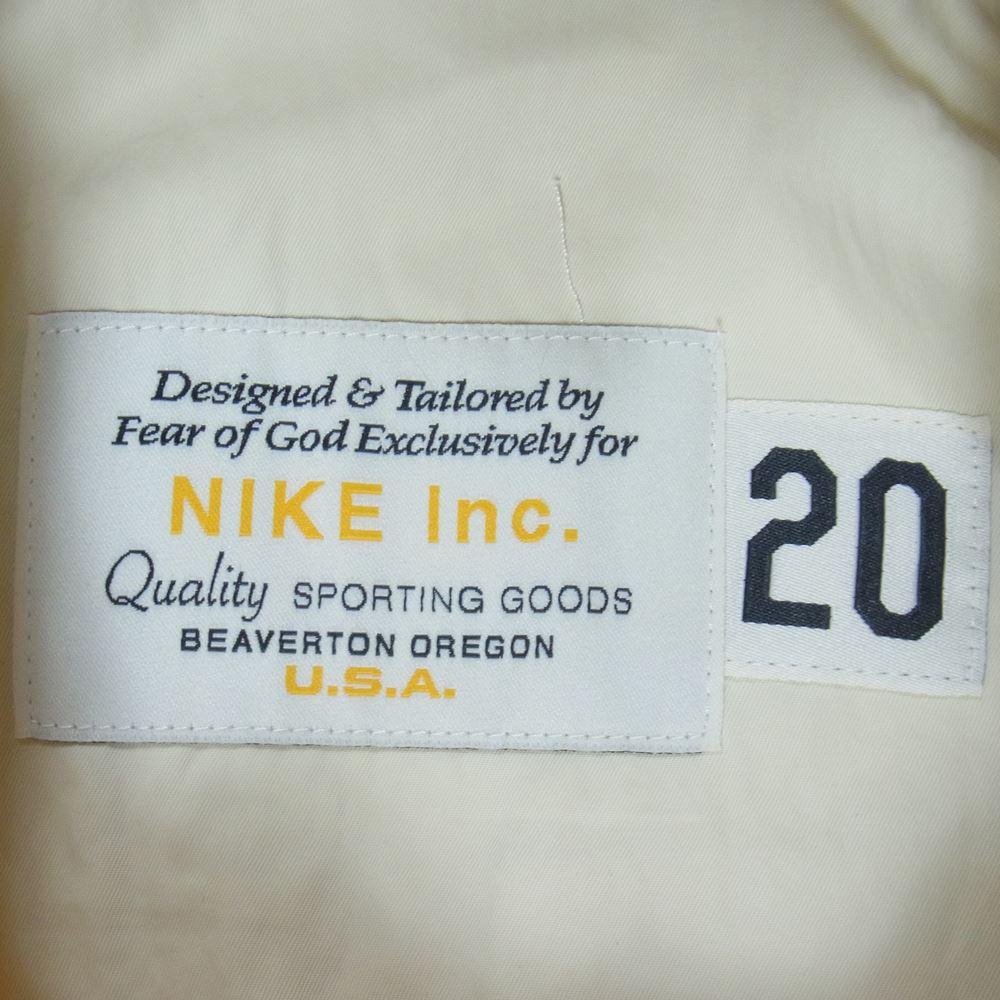 FEAR OF GOD フィアオブゴッド ジャケット CU4694-271 × NIKE ナイキ