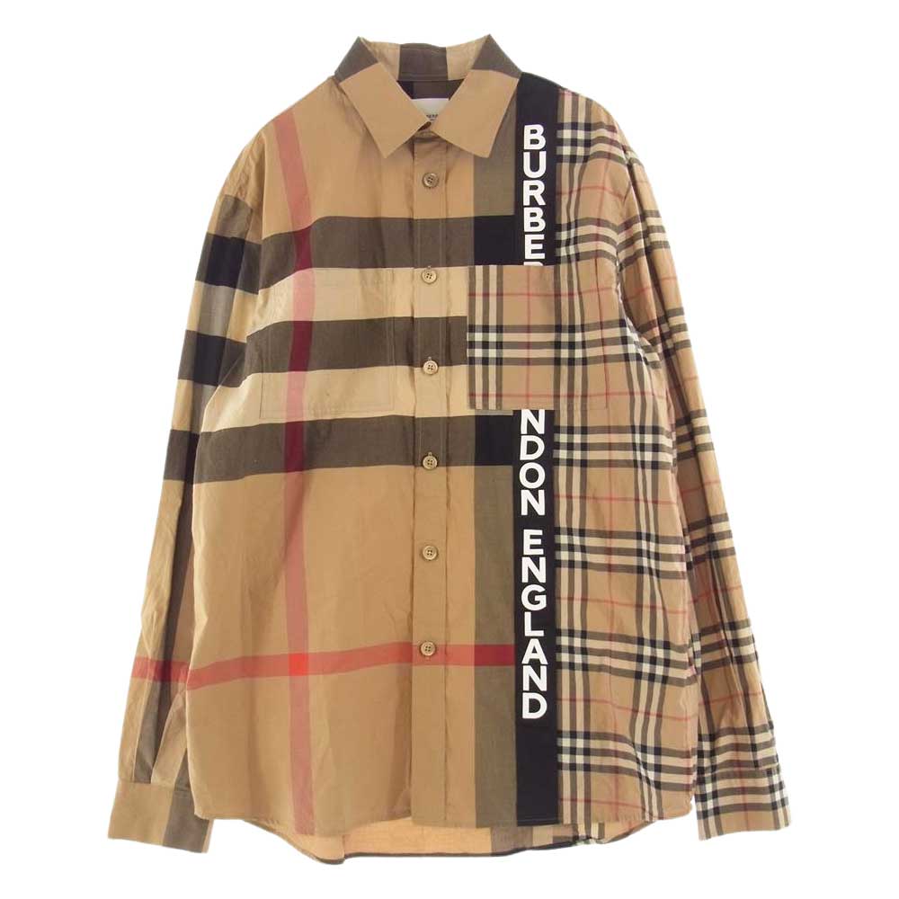 BURBERRY バーバリー 長袖シャツ 20AW 8033101 ロゴ パッチワーク